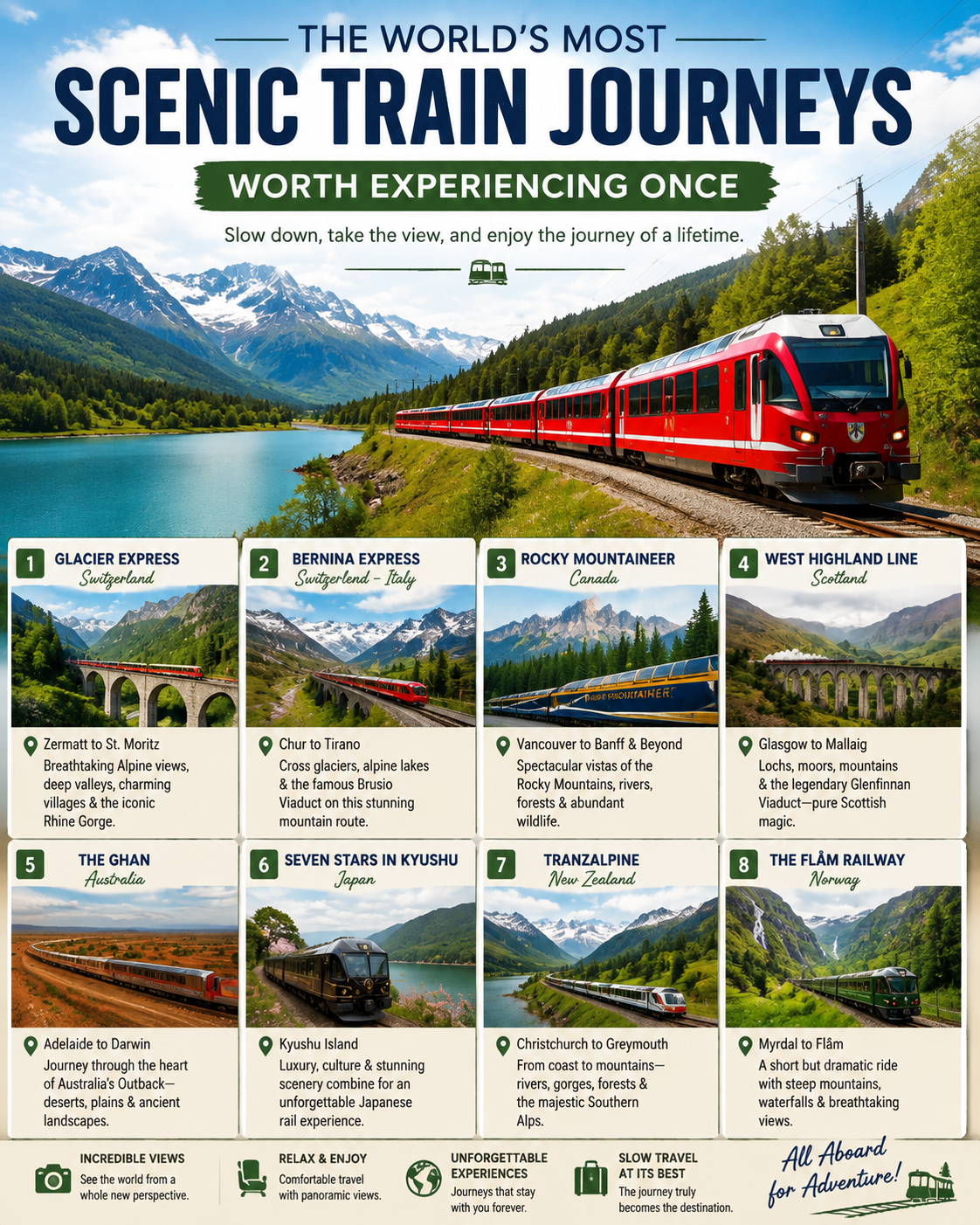 scenic train journeys